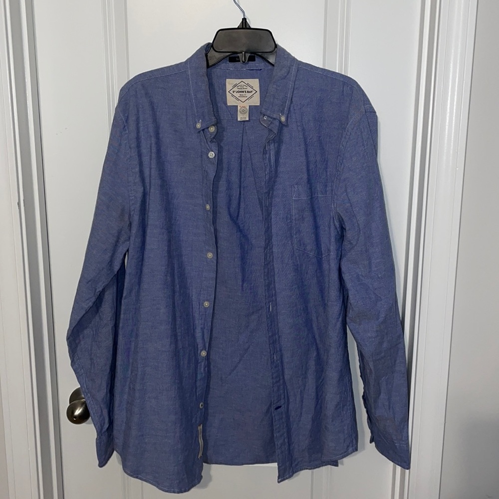 Light blue Oxford style shirt